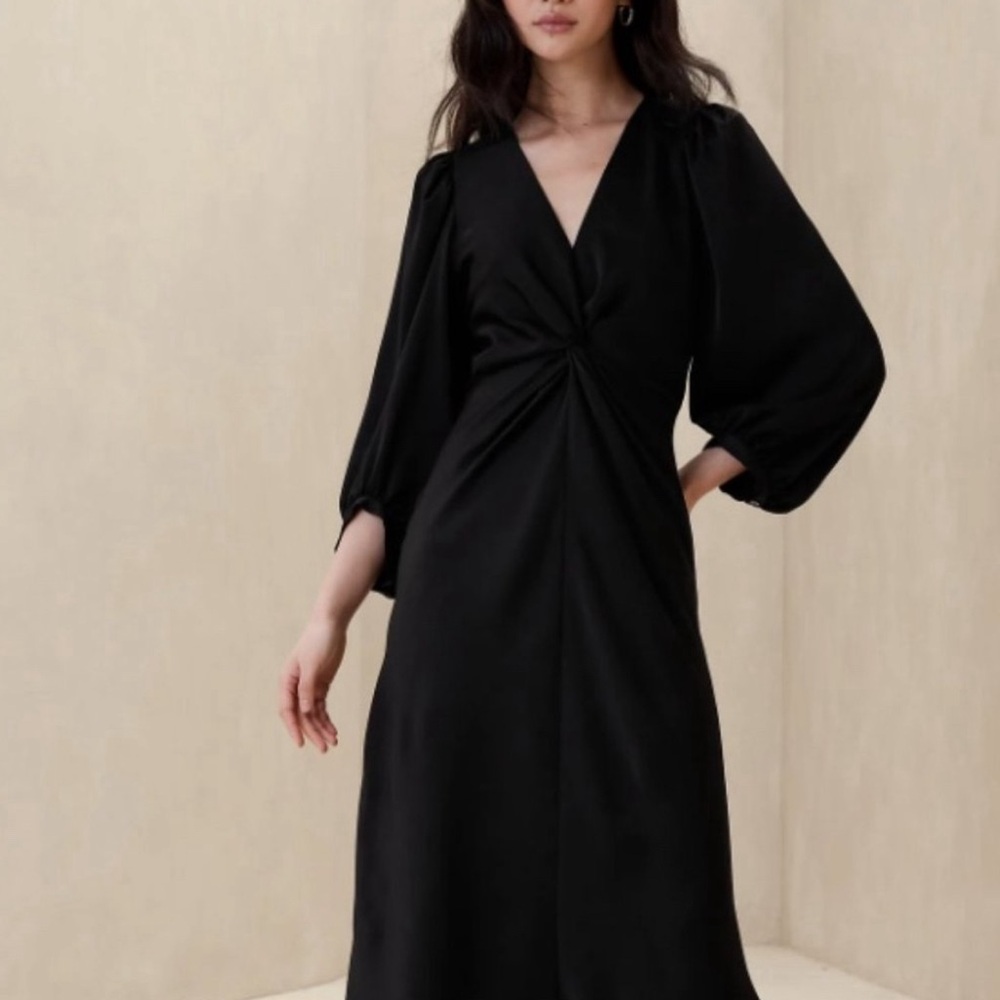 Banana Republic Twist Front Midi Dress